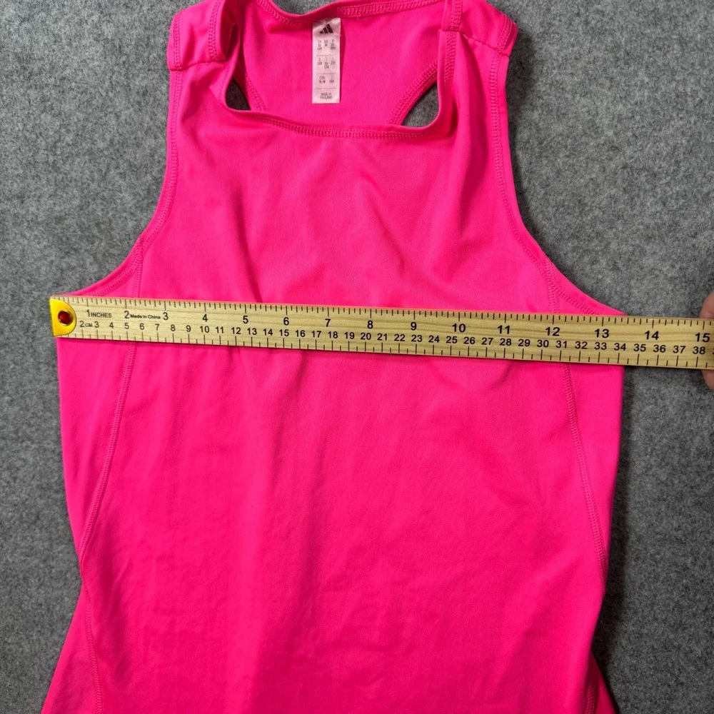 Adidas Girls ClimaCool Athletic Dress Medium Pink Racerback Performance
